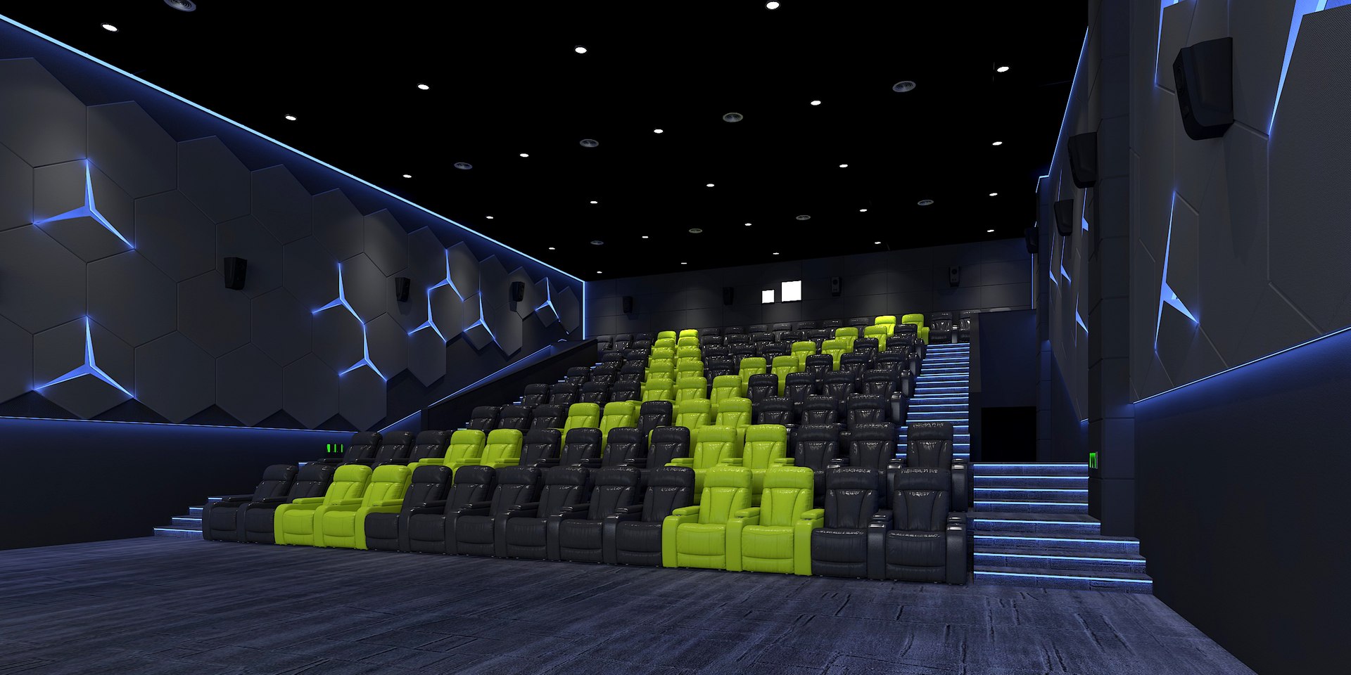 3D Movie Theater Interior - TurboSquid 2457876