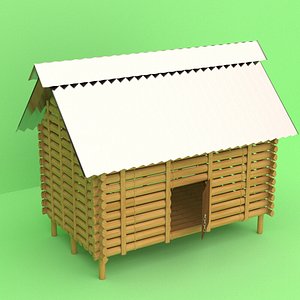 bambo chicken house model