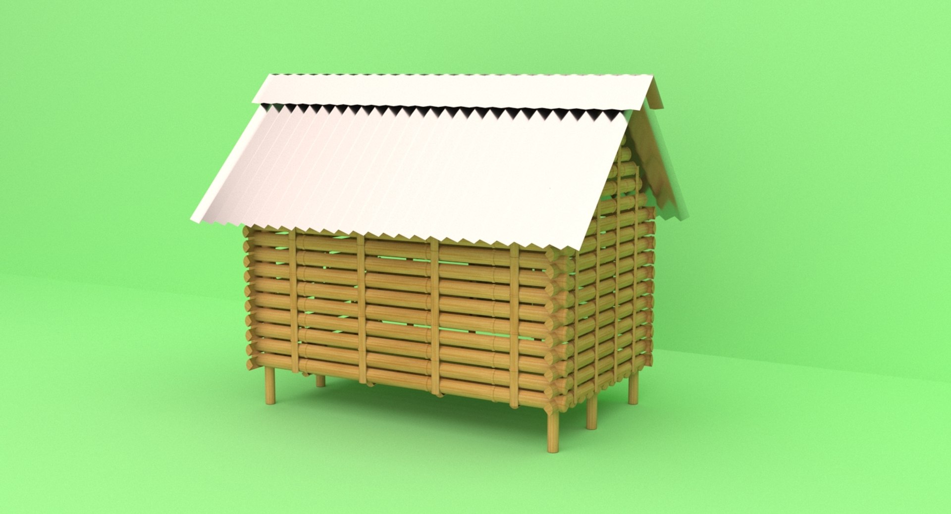 Bambo Chicken House Model - TurboSquid 1505961