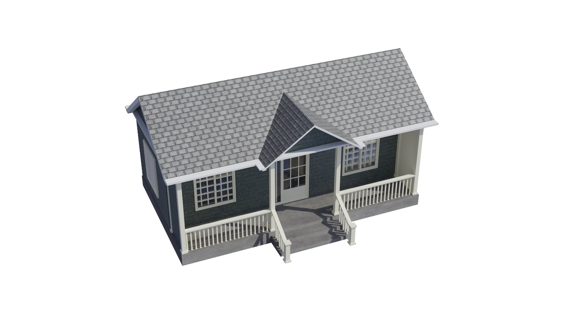 Simple House 003 Model - TurboSquid 2116140