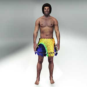 realistic michel fullbody rigged model