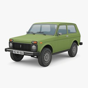 3D Soviet Lada Niva model
