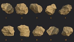 10 rocks 4k 3D