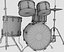 drum kit 3d model