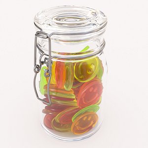 3D candy jar smilie