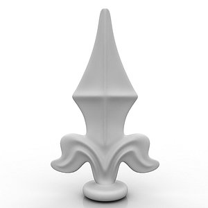 peak fence decoration 3d model