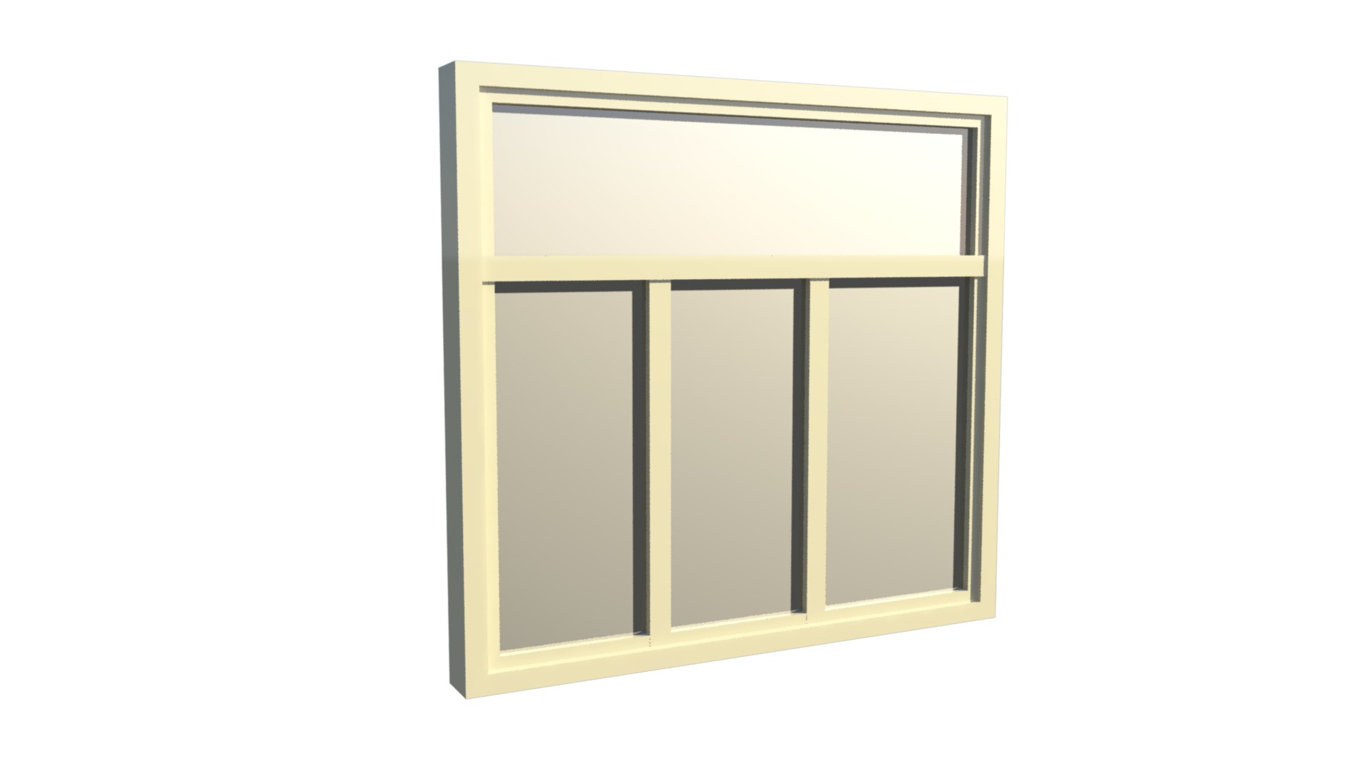 3d house window model