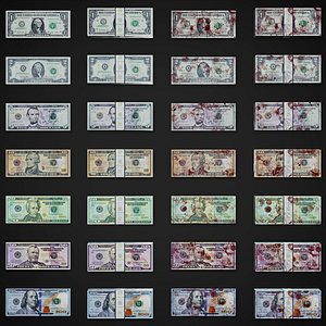 American Paper Money 3D model