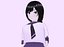 3D Anime School Girl Saiko model