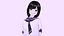 3D Anime School Girl Saiko model