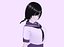 3D Anime School Girl Saiko model