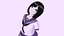 3D Anime School Girl Saiko model