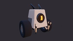 Lowpoly Cartoon Robot Character
