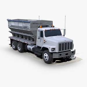 International 2654 Fertilizer tender truck s02 3D model