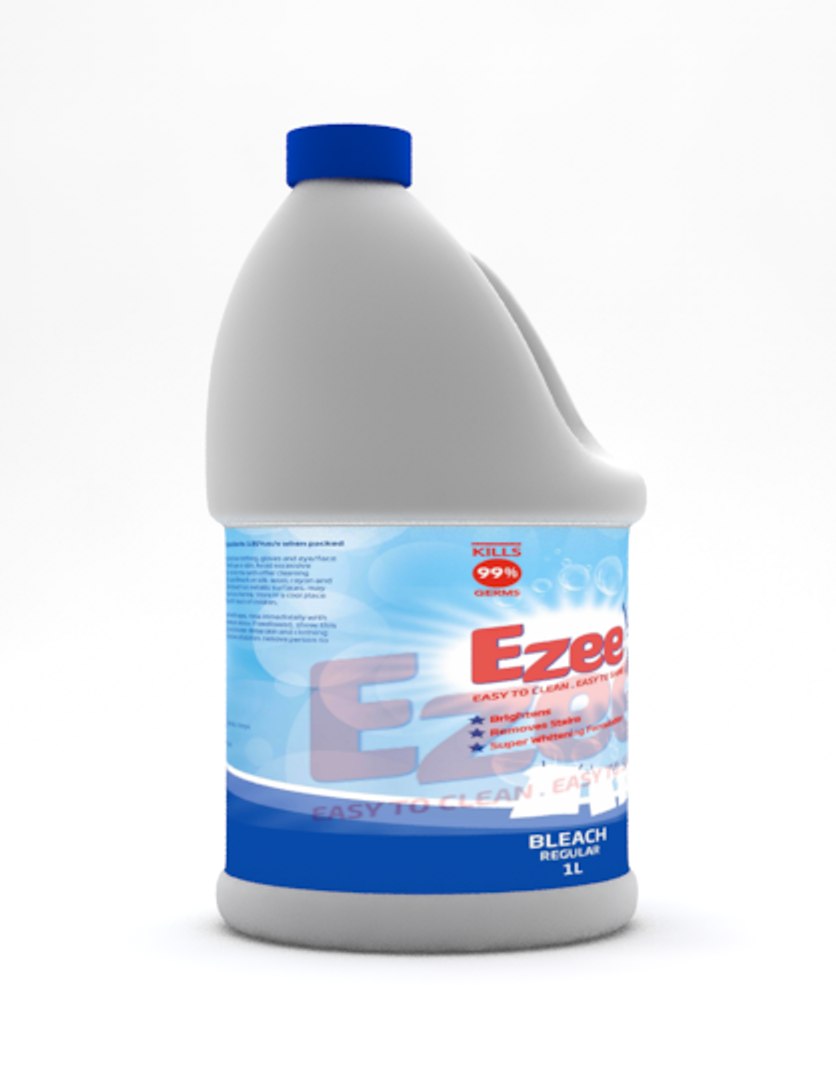 Bleach Bottle 3D Model - TurboSquid 1188576
