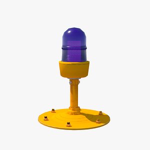 3D model Airport Taxiway Light