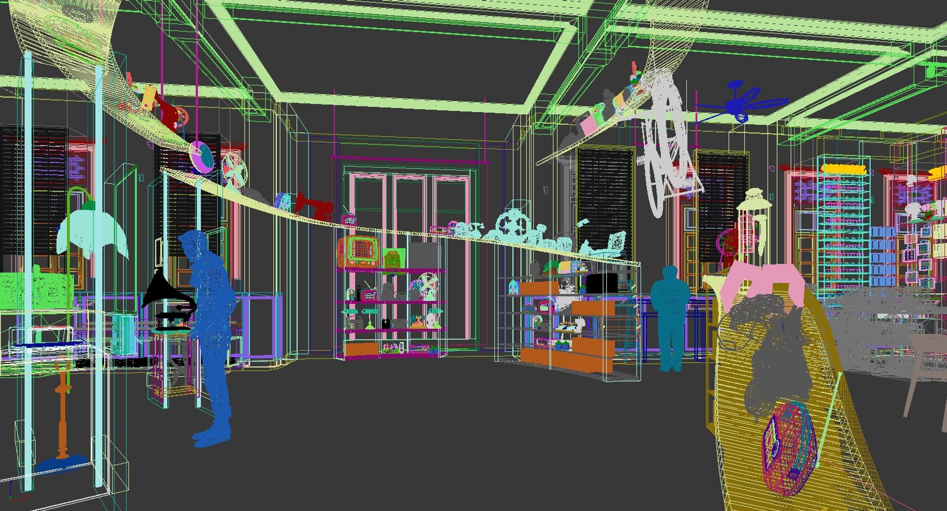 3D Model Retro Library - TurboSquid 2362081