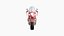 Motorcycle Cartoon B09 Light Red - Custom Vehicle Design