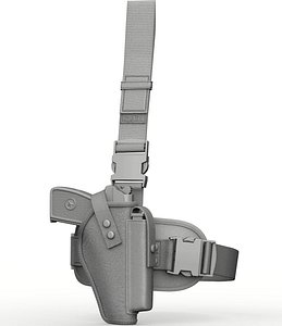 tactical holsters 3d obj