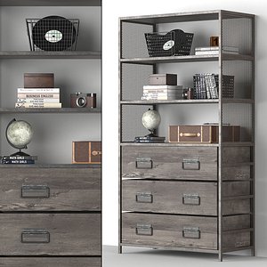 wexler bookcase 3D model