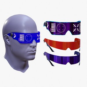 3D Sci Fi Glasses Goggles V2 Pack