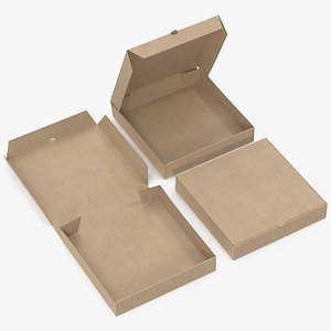 3D pizza boxes kraft paper