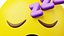 Emoticon Emoji ou Smiley de bola amarela dormindo