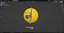 Emoticon Emoji ou Smiley de bola amarela dormindo