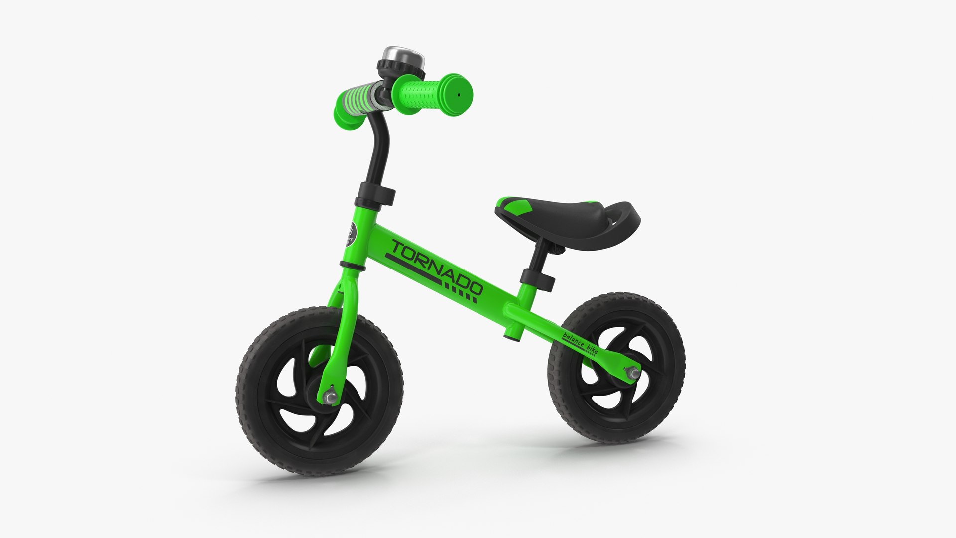 3D balance bike green model TurboSquid 1588249