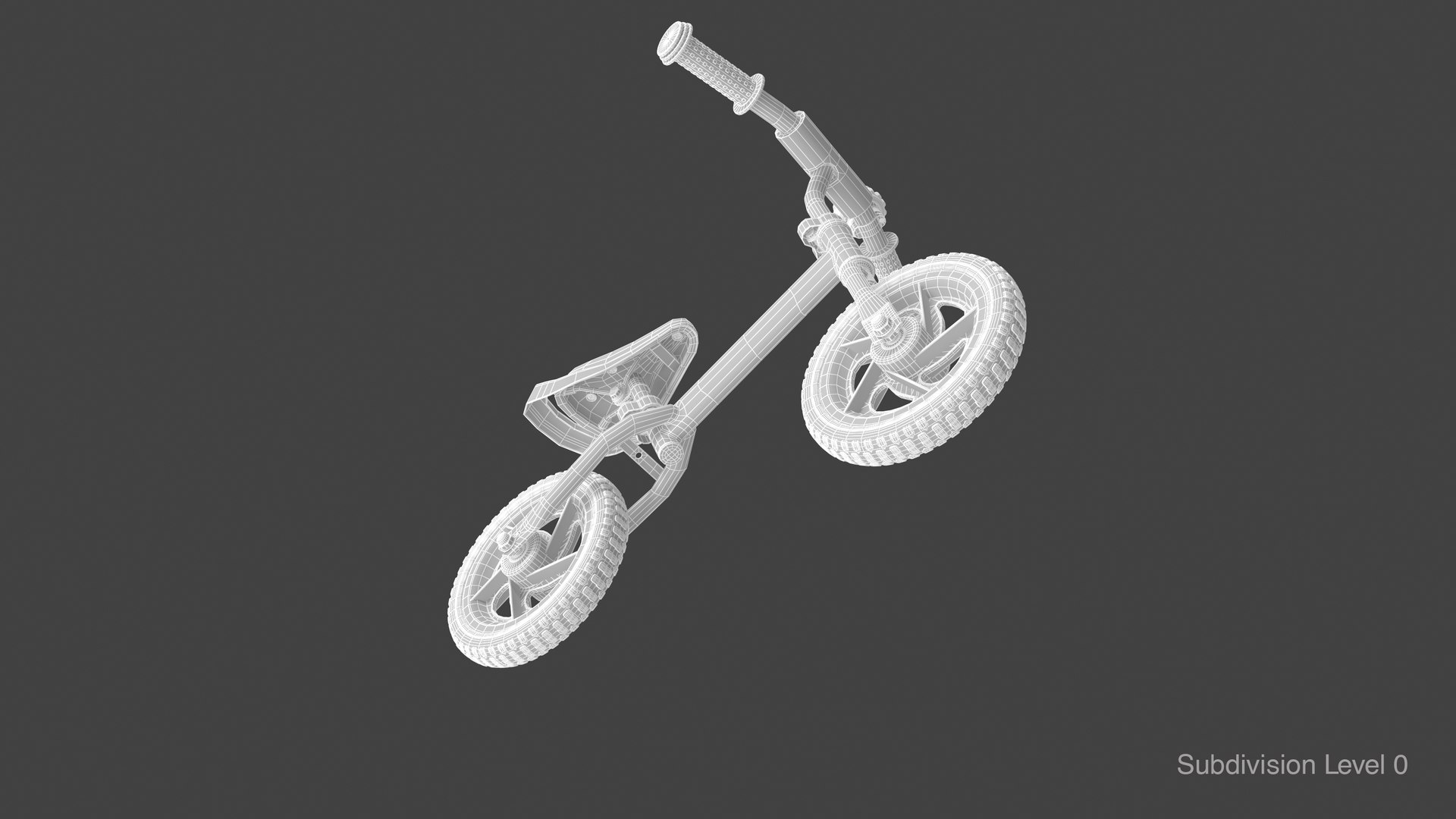 3D balance bike green model TurboSquid 1588249