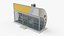 Enclosed Bus Stop with Rooftop AC Unit 3D model