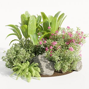 Outdoor Garden Plants Collection vol 136-Blender-3dmodel