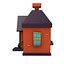 cartoon house model