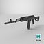 3D AK-201 Assault Rifle Kalashnikov 200 Series model