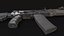 3D AK-201 Assault Rifle Kalashnikov 200 Series model
