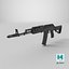 3D AK-201 Assault Rifle Kalashnikov 200 Series model