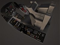 AIRFIGHTER COCKPIT - HIGH POLY MODEL