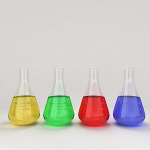 3d flask liquid