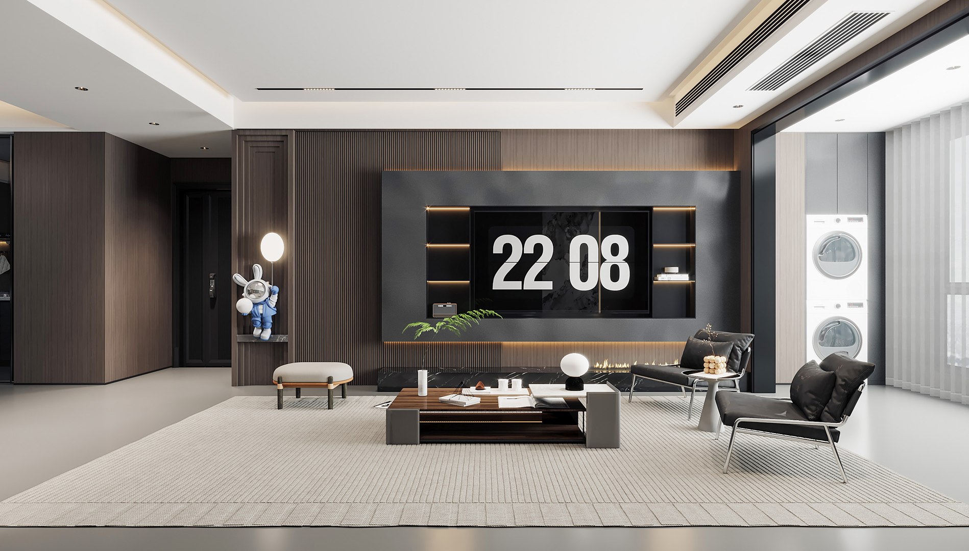 Modern Living Room Model - TurboSquid 2239430