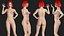 3D Free Red Hair Woman Game Ready