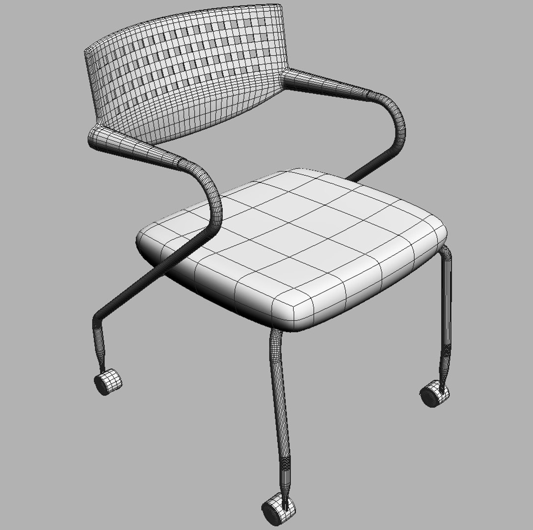 Chair Vitra Visaroll 2 3ds