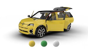 3D model Renault 5 E-Tech 2025 HQ 3d model