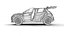 Renault 5 E-Tech 2025 HQ 3D-Modell