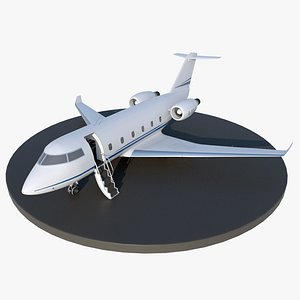 3D model generic private jet aircraft