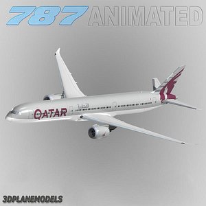 3d b787-10 qatar airways 787-10