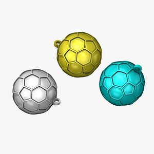 3D Football Keychain