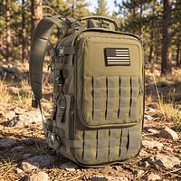 MOLLE Backpack with USA Flag