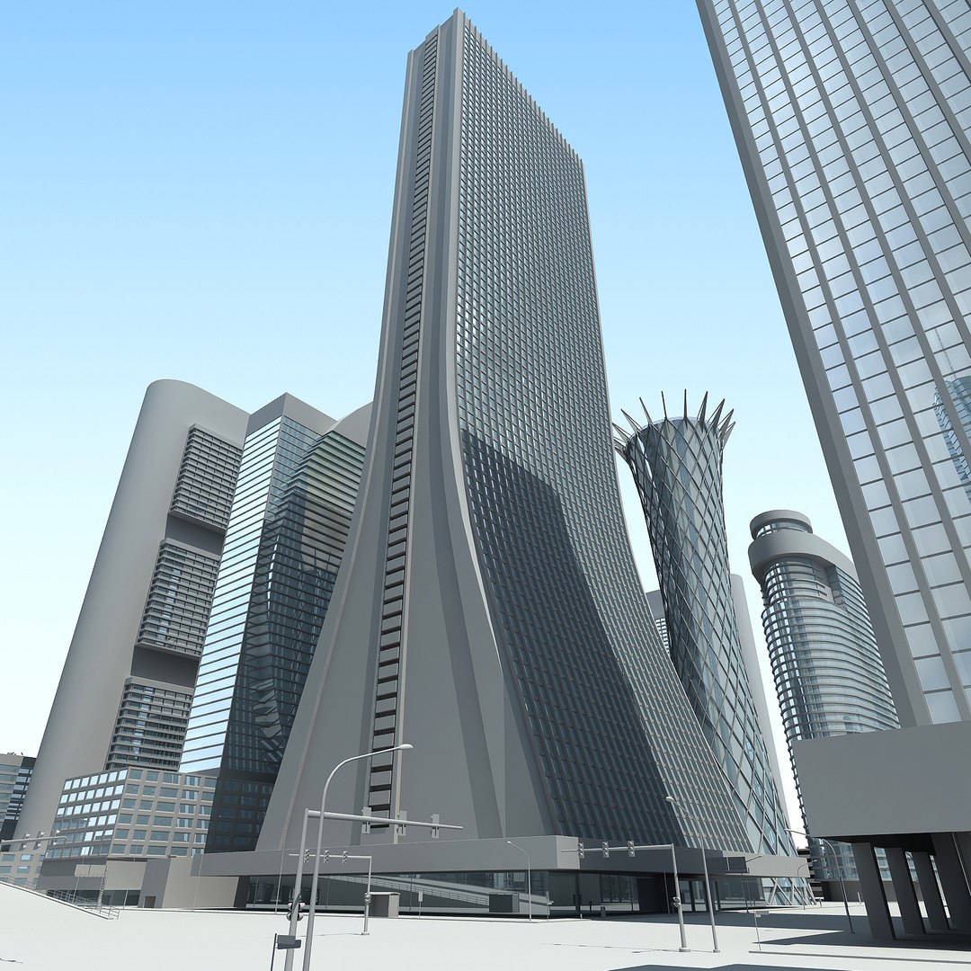 3d Model City Cityscape