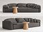 Modern Modular Sofa and Side Table Set