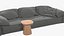 Modern Modular Sofa and Side Table Set